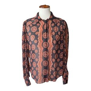 PAIGE Caraway Silk Blouse